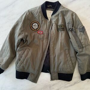 Zara kids military bomber jacket size 6